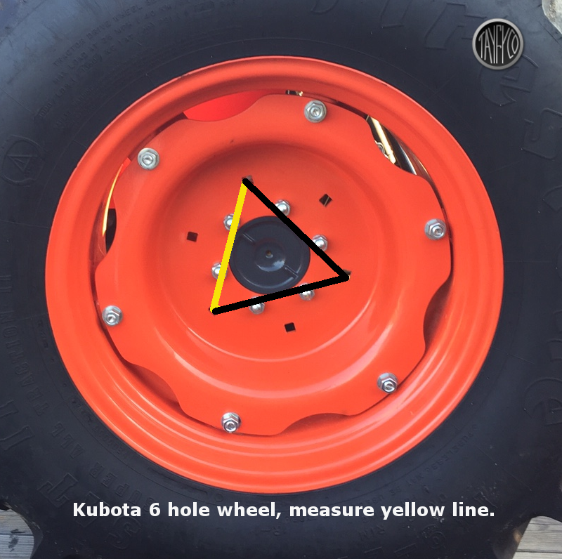 Kubota Square Hole Measure Image